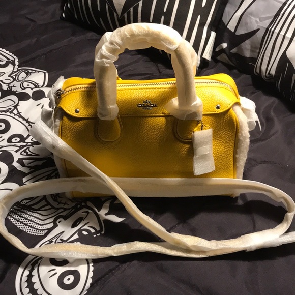 Coach Sharpa Mini Satchel Bag - Picture 1 of 9